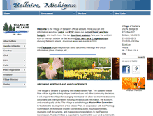 Tablet Screenshot of bellairemichigan.com